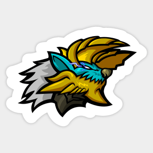 Zinogre Mascot Logo v.1 Sticker